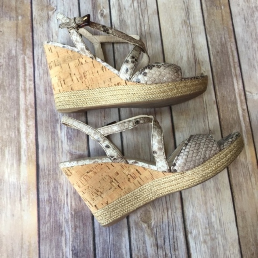 Prada Python Snake Calzature Donna Wedge Sandals - image 7